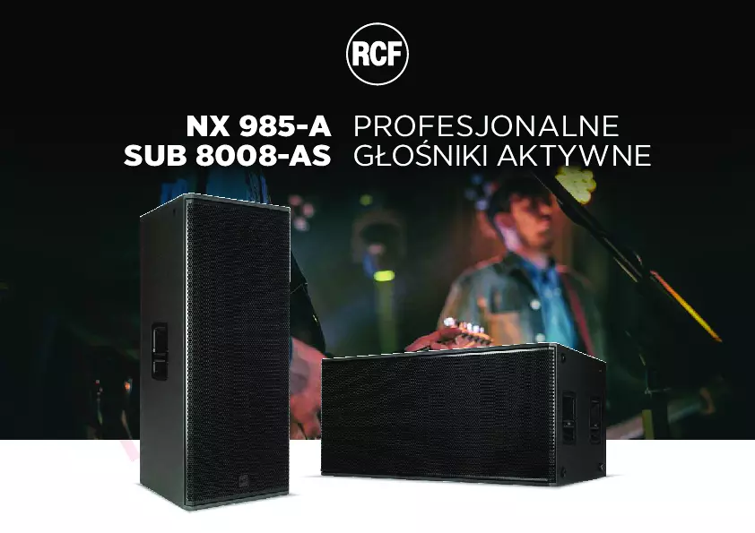 Katalog produktów: RCF NX 985-A i SUB 8008-AS PL